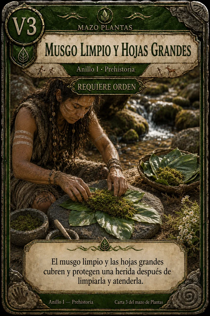 Musgo Limpio y Hojas Grandes